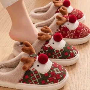 chaussons rennes de Noel