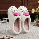 chaussons roses pour femme