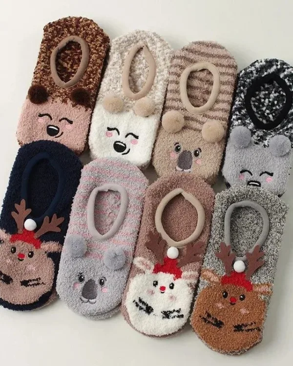 chaussons soquette hiver