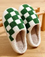 chaussons tendance échiquier