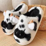 chaussons tête de vache pour les amateurs d'animaux