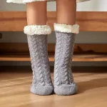 chaussures d'intérieur côtelées