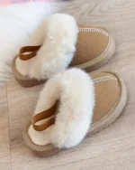 chaussures d'intérieur enfant nuage fourrés