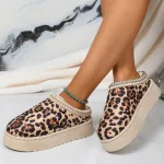 chaussures léopard plateformes pour femme