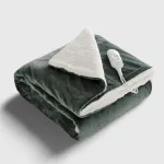 couverture chauffante grise