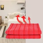 couverture douce et chaude rouge