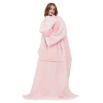 couverture polaire cocooning rose