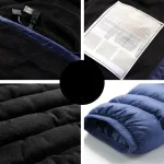 doudoune bleue pour hiver chauffante