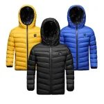 doudoune enfant avec chauffage intégré