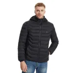 doudoune thermique noire pour l'hiver