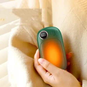 Chauffe-Mains Rechargeable 2-en-1 Power Bank 5000mAh, Chauffage Rapide"