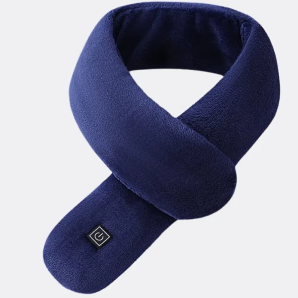 écharpe chauffante en peluche à bouts arrondis