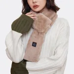 écharpe chauffante mode en fausse fourrure