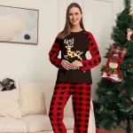 ensemble de pyjama renne en mosaïque pour Noël