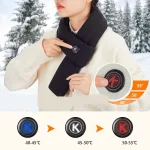 foulard thermique hiver unisexe