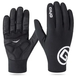 gants chauds de cyclisme en polaire renforcés