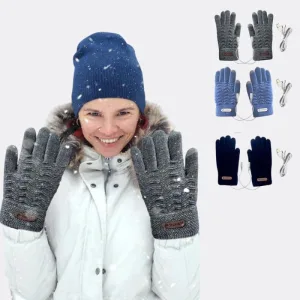 gants chauffants en coton pour femme