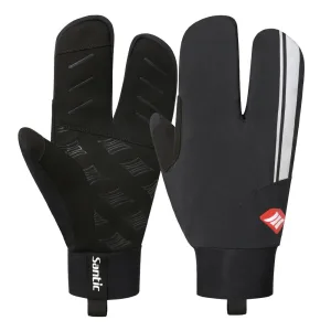 gants d'hiver à trois doigts chauds pour vélo de montagne