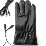 gants pour femme en cuir chauffants