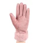 gants USB chauffants en daim pour les femmes