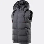 gilet chauffant avec capuche pour homme