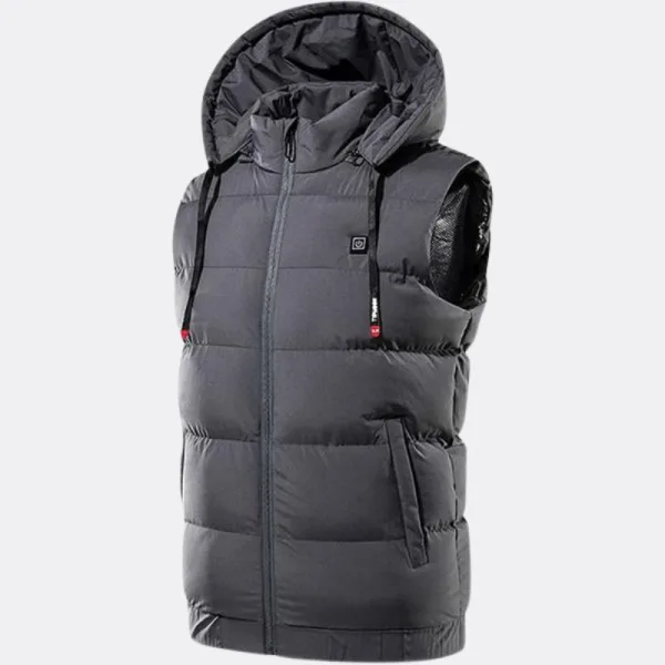 gilet chauffant avec capuche pour homme