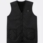 gilet chauffant col en v pour femme