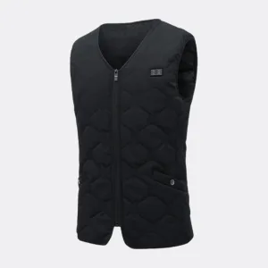 gilet chauffant de moto sans manche