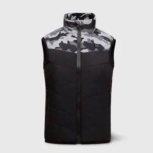 gilet chauffant enfant camouflage gris