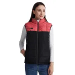 gilet chauffant femme rose noir