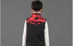 gilet enfant confortable camouflage rouge