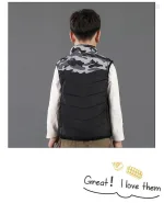 gilet pour enfant en camouflage gris