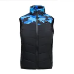 gilet thermique enfant camouflage bleue