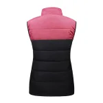 gilet thermique rose et noir pour femme