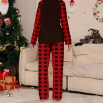 habits de nuit festive renne en mosaïque pour femme