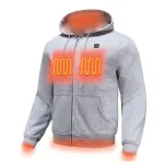 hoodie chauffant zippé