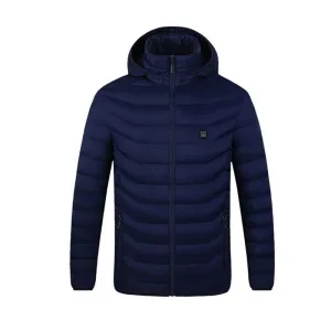 manteau chauffant électrique à capuche pour femmes