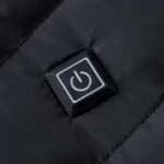manteau chauffant noir multi zones