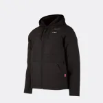 manteau noir en coton chauffant pour femmes