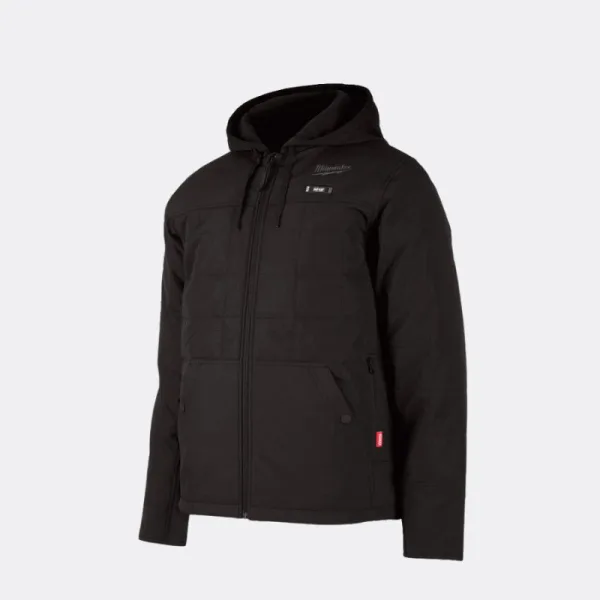 manteau noir en coton chauffant pour femmes