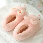 pantoufles douces pour femme lapin