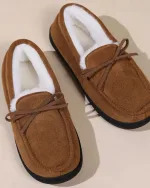 pantoufles en cuir haut de gamme