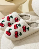 pantoufles femme motifs fruits