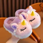 pantoufles licorne fille
