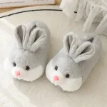 pantoufles moelleuses pour femme lapin