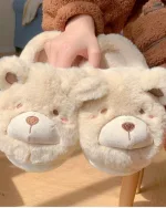 pantoufles ours mignon pour femme