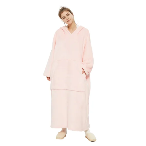 plaid avec manches rose