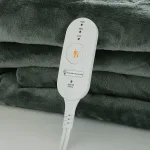 plaid chauffant gris