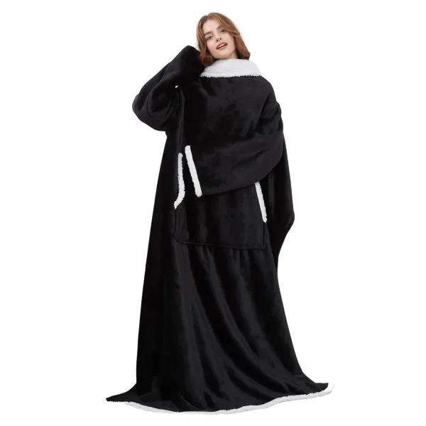 plaid cocooning géant noir