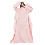 plaid cocooning géant rose